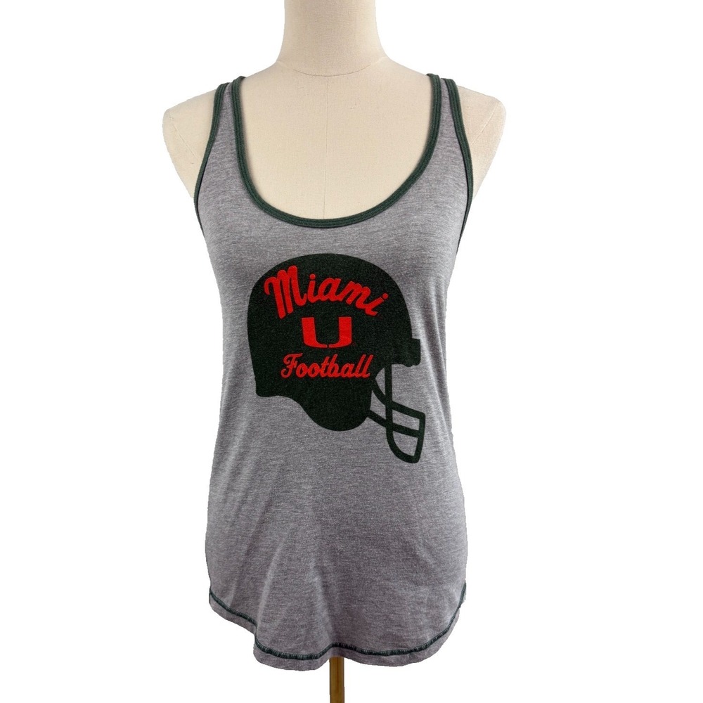 Nike Miami Hurricanes Football Tank Top Womens Vintage XSmall